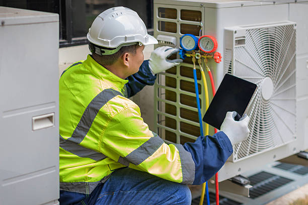 Professional Hvac technician working in Richlands, NC